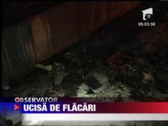 O batrana din Sacele a ars de vie in casa