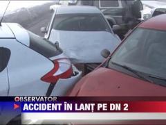 17 autovehicule implicate intr-un carambol pe DN 2