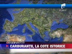 Benzina si motorina, la cote istorice