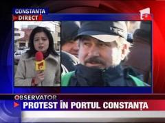 Proteste in portul Constantei