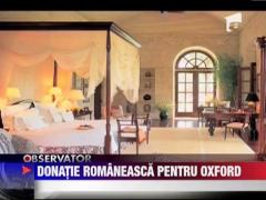 Donatie romaneasca pentru Oxford