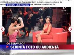 Catrinel Menghia si Madalina Ghenea, sedinta foto cu audienta
