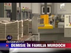 Fiul si potentialul succesor al magnatului de presa Rupert Murdoch a demisionat