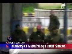 Ziaristi evacuati din Siria