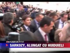 Sarkozy, primit cu ostilitate intr-un oras din vestul Frantei