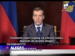 Alegeri cu final asteptat in Rusia