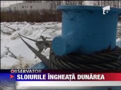 Blocurile de gheata fac ravagii pe Dunare