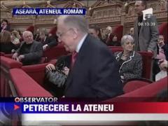 Petrecere la Ateneu pentru Ion Iliescu