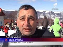 Distractie pe partie, in statiunea Straja