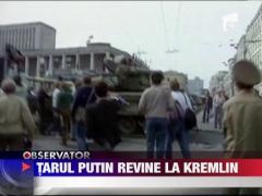 Tarul Putin isi pregateste revenirea triumfala la Kremlin
