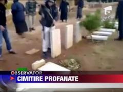 Cimitire profanate de rebeli in Libia