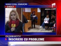 Probleme in prima zi de inscrieri in clasa zero