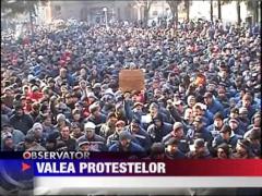 Minerii in drum spre Bucuresti