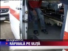 Incaierare cu pietre si pari de lemn intre doua familii de rromi