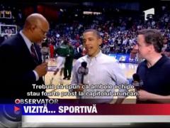 Barack Obama si David Cameron, distractie sportiva