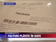 Facturi platite in rate