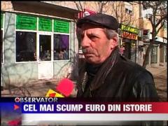 Depreciere istorica a leului in raport cu euro