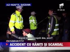 Accident grav cu o caruta nesemnalizata