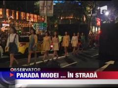 Parada modei, direct pe sosea