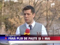 Vreme frumoasa de Paste si de 1 mai