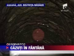 A cazut intr-o fantana adanca de 10 metri