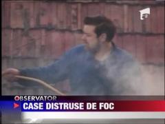 Incendiu devastator in Sacele