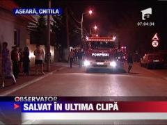 Au ajuns in strada in urma incendiului