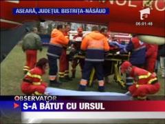 Un cioban bistritean s-a batut cu ursul