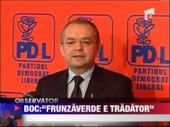 Emil Boc: "Sorin Frunzaverde e tradator"