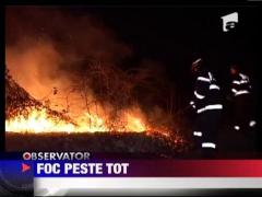 Incendiu de proportii in Caras Severin