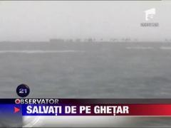 Rusia: 700 de pescari au fost salvati de pe o bucata de gheata in deriva