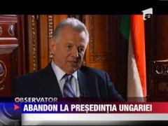 Presedintele Ungariei isi va da demisia
