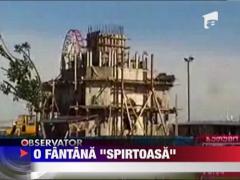 Fantana arteziana cu vodca!