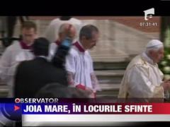 Papa Benedict al XVI-lea a spalat pe picioare 12 preoti