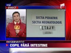 Bebelus roman nascut fara intestine