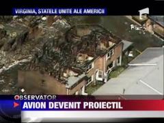 Un avion de vanatoare s-a prabusit peste un cartier rezidential