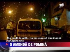 Un taximetrist a ramas fara permis dupa ce a depasit o masina