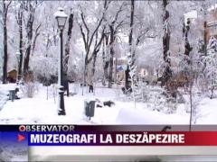 Muzeografii din Suceava, scosi la deszapezire