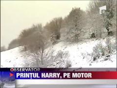 Printul Harry, plimbare cu motocicleta in Valea Zalanului