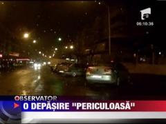UPDATE/ Un taximetrist a ramas fara permis dupa ce a depasit o masina
