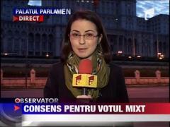 Jumatate dintre parlamentari vor fi alesi uninominal, restul dupa o lista de compensare