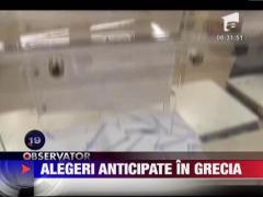 Alegerile anticipate in Grecia