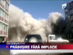 Un bloc de locuinte dintr-o provincie din Kazahstan a disparut in cateva clipe