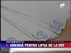 Cine nu merge la vot, plateste