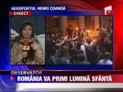 Romania va primi Sfanta Lumina