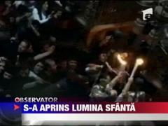 Lumina Sfanta s-a aprins in Ierusalim