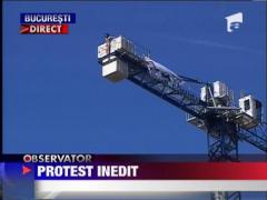 Protest inedit in centrul Bucurestiului