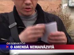 Nevazator amendat pentru ca nu a traversat pe trecerea de pietoni!