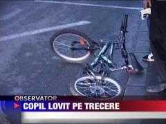 Copil lovit pe trecerea de pietoni