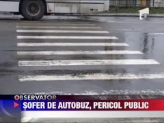 Un sofer de autobuz din Zalau s-a jucat cu vietile calatorilor